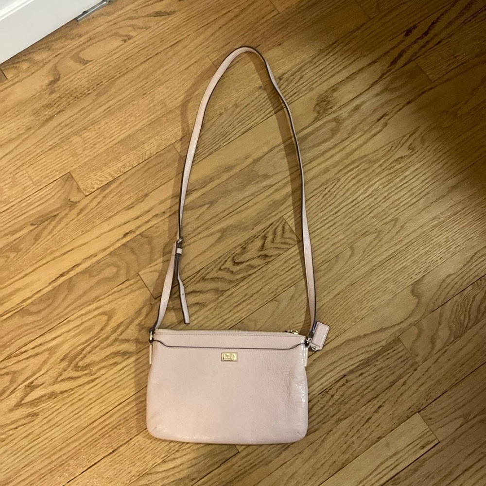 Pink Leather Coach Crossbody
